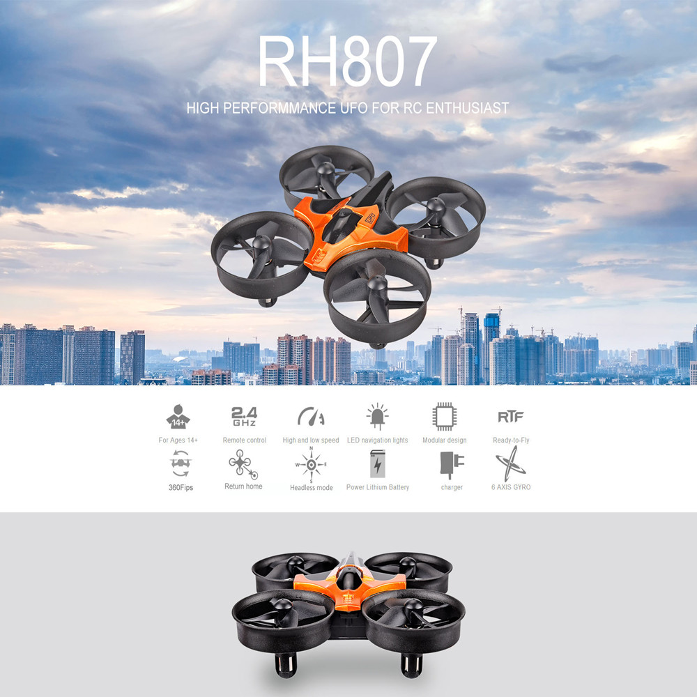 Mini Dron RC con Modo Sin Cabe - Eachine Drone E010 reseña y precio